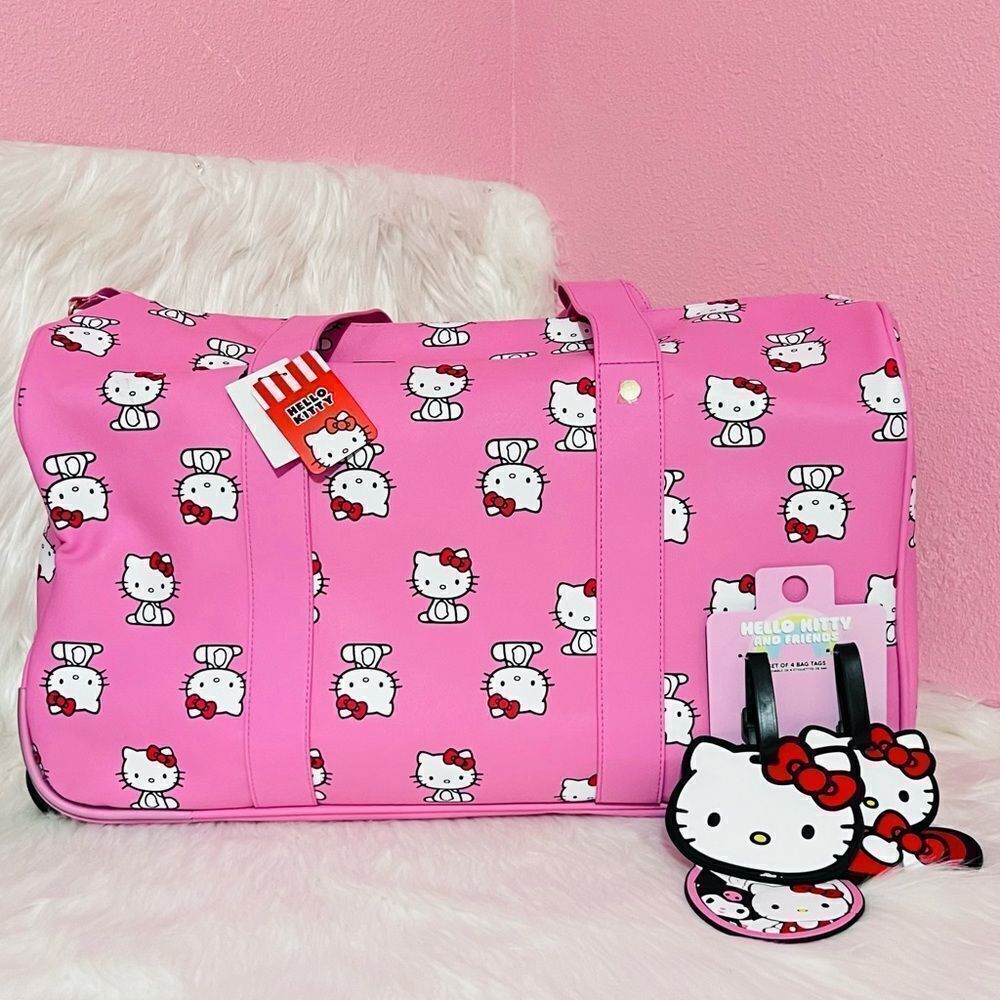 Hello Kitty Rolling Duffel Bag Bundle